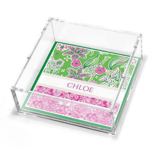 Preppy Safari Petite Lucite Trinket Tray